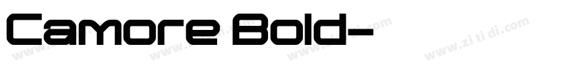 Camore Bold字体转换